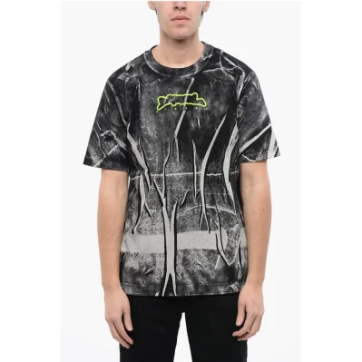 RED TAG Wrinkled Effect T-JUST-N3 Crew-neck T-shirt