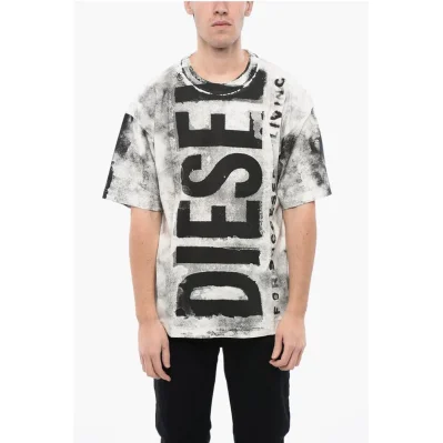 RED TAG Cotton T-BOXT-BISC Crew-neck T-shirt with Frontal Lo