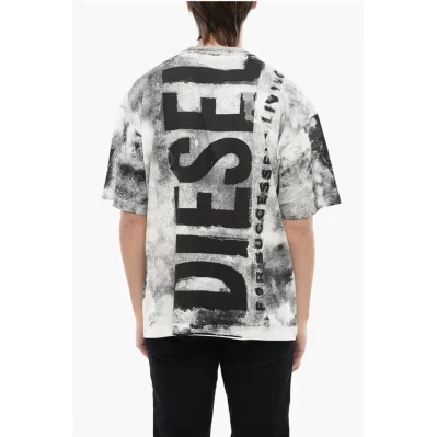 RED TAG Cotton T-BOXT-BISC Crew-neck T-shirt with Frontal Lo