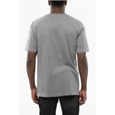 Faded Effect T-JUST-N13 Crewneck T-Shirt