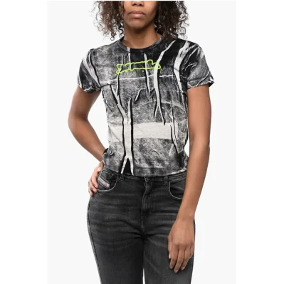 Printed T-Shirt with Embossed Logo