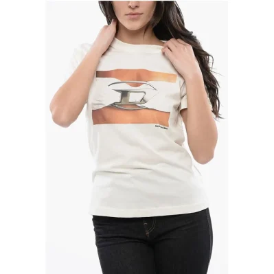 RED TAG Cotton T-REGS-N3 Crew-neck T-shirt with Print