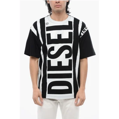 RED TAG Two-Tone T-NABEL-M5 Crew-neck T-Shirt with Contrasti