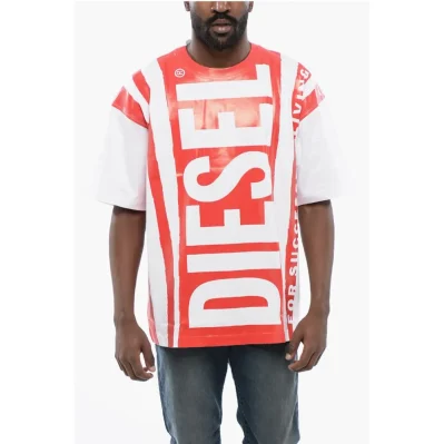 Crew-neck T-NABEL-M5 T-shirt with Maxi Frontal Logo