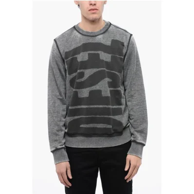 RED TAG Burn-Out Wash S-GINN-L1 Crew-neck Sweatshirt