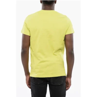 Solid Color T-DIEGO NEW Crewneck T-Shirt with Maxi Frontal L