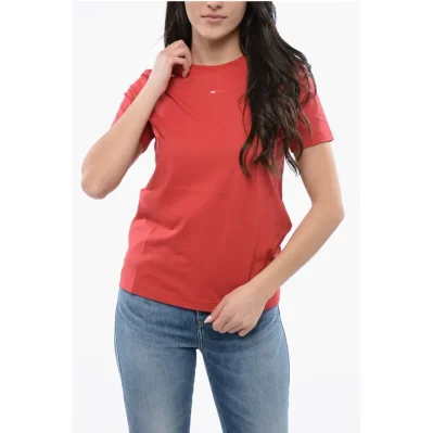 Cotton T-REG-MICRODIV Crew-neck T-shirt