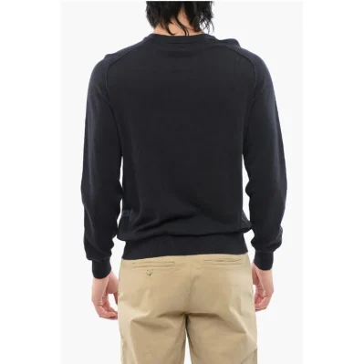 Linen Blend Crewneck Sweater