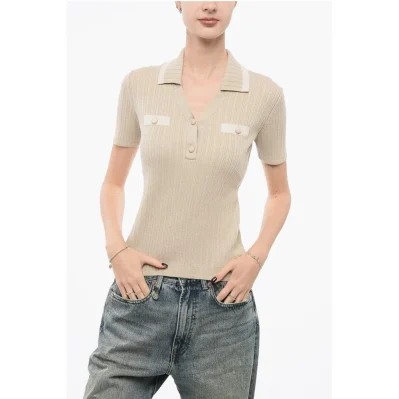 EMPORIO ICON Ribbed Sweater with Polo Neck