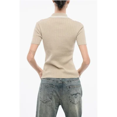 EMPORIO ICON Ribbed Sweater with Polo Neck