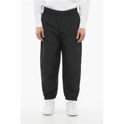 EMPORIO Padded Nylon Sweatpants with Cuffs