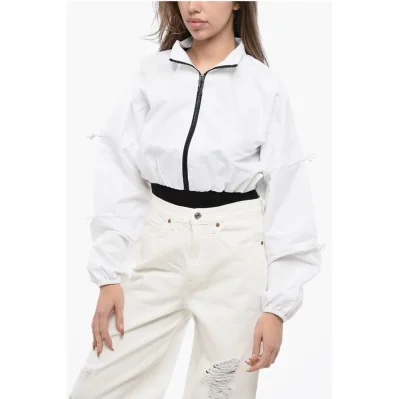 Cropped Solid Color RBK CARDI B Jacket