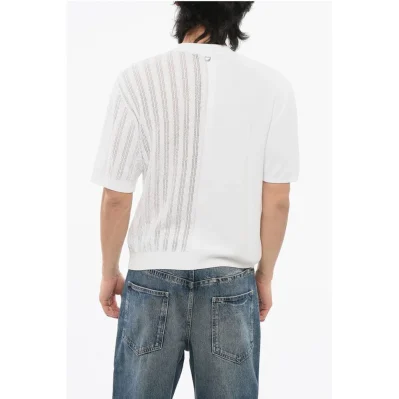 Short-sleeved JUEGO T-Shirt with Cable Knit Detail