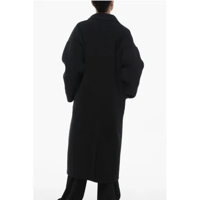 Wool Blend Double-breasted Coat