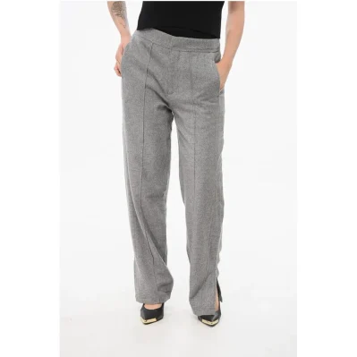 Single-pleated Virgin Wool Blend Pants