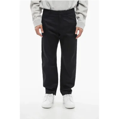 4-Pocketed Wool Blend Pants with Hidden Closure