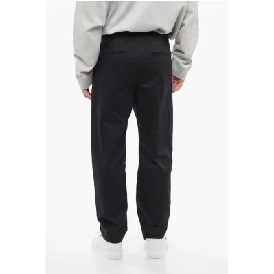 4-Pocketed Wool Blend Pants with Hidden Closure