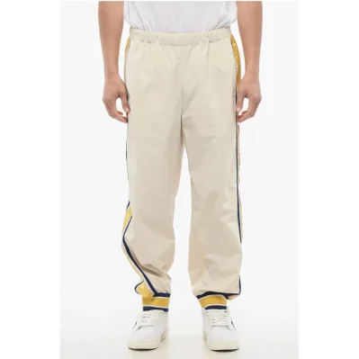Nylon I FEEL GUCCI Joggers with Side Contrasting Bands