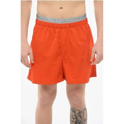 Swimshorts with Double-layered Detail