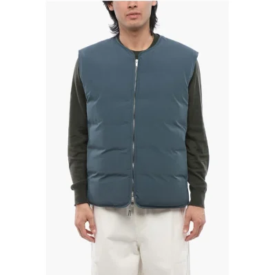 Waterproof Sleeveless Down Jacket with Front Zip