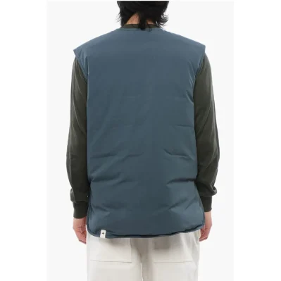 Waterproof Sleeveless Down Jacket with Front Zip