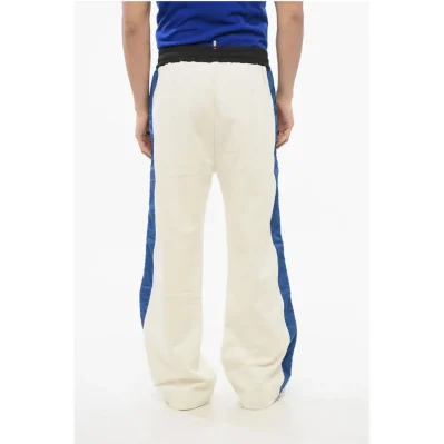 GRENOBLE Fleeced Sweatpants with Side Nylon Constrating Band