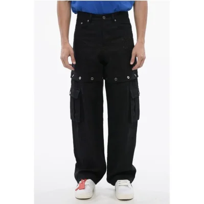 Linen 90SLOGO Pants with Modular Design