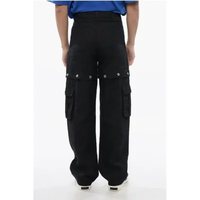 Linen 90SLOGO Pants with Modular Design
