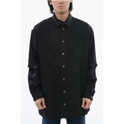 Linen Shirt With Removable Shirt
