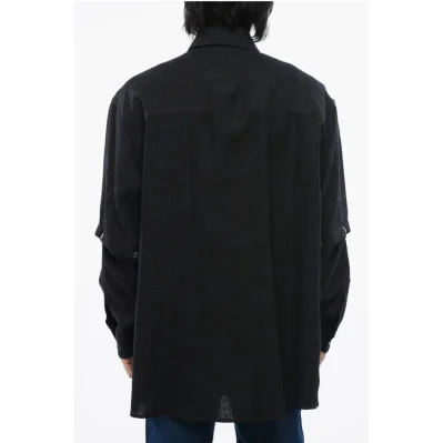 Linen Shirt With Removable Shirt