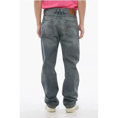 Dark Washed 90S Jeans with Belt Loops 22cm