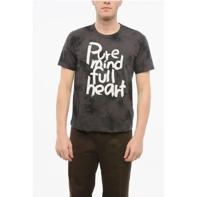 Crew Neck PURE MIND Tie Dye Cotton T-Shirt