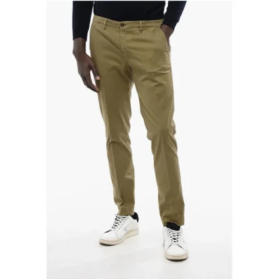 CC COLLECTION Cotton Blend Chinos Pants with Belt Loops