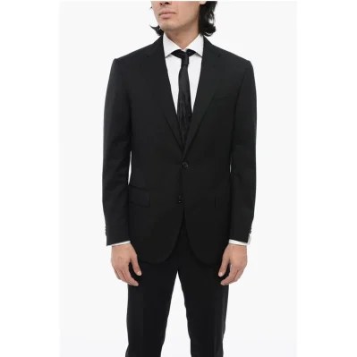 2 Button LEADER Virgin Wool Suit with Flap Pockets