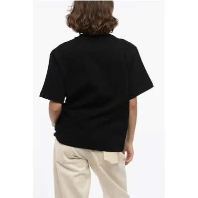 Crew Neck RABBIT Embroidered T-Shirt