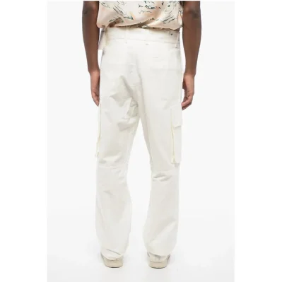 Hidden Fastening Cotton Cargo Pants