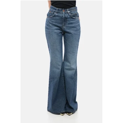 Cotton Flared Fit Denims 32cm