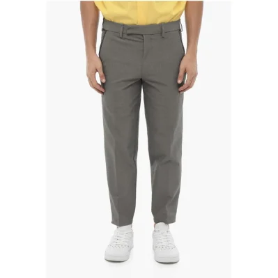 Regular Fit Slim Fit Pants with Belt Loops