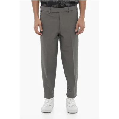 Regular Fit Slim Fit Pants with Belt Loops