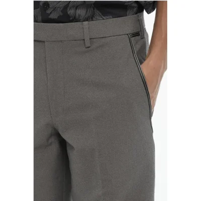 Regular Fit Slim Fit Pants with Belt Loops