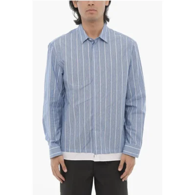 Boxy Fit Cotton Striped Casual shirt