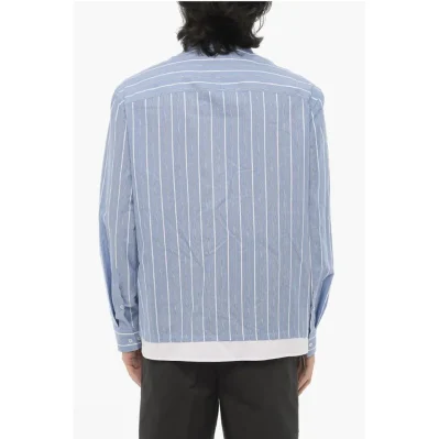 Boxy Fit Cotton Striped Casual shirt