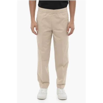 Low-Wait Slim Fit REM Pants with Drawstring Waist