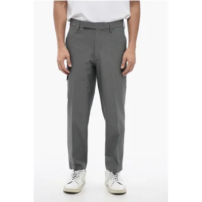 Viscose Blend NATE Cargo Pants with Belt Loops
