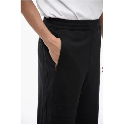 Cotton Blend MODERNIST Biker Sweatpants with Zipped Pockets