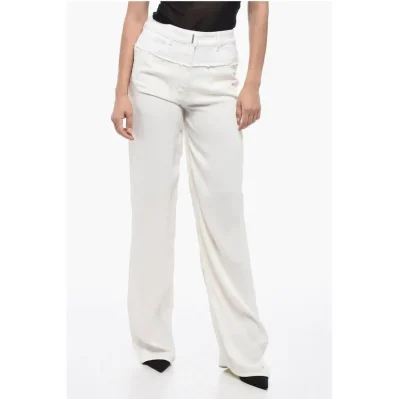 Straight Fit Double Fabric Pants