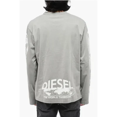 Printed T-CRANE LS-L3 T-shirt