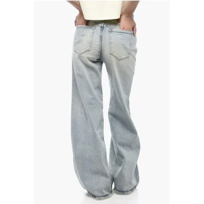 D-AKEMI Flared Denims with Light Wash L.32