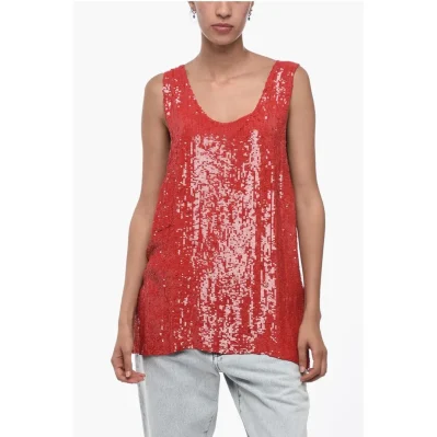 Sequined Tank Top