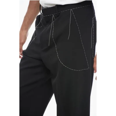 Tailoring Pants with Stitch Detailing